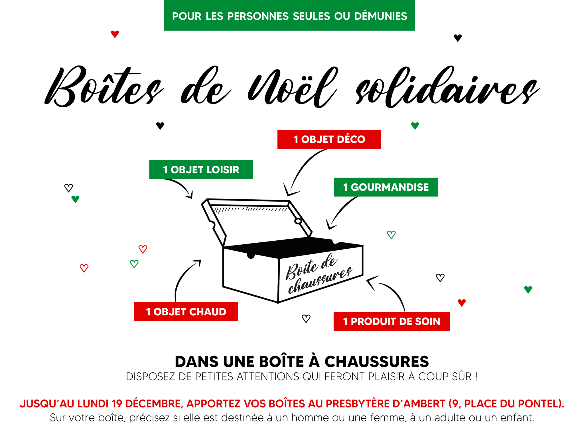 Noël solidaire. Des boîtes remplies de petites attentions pour les
